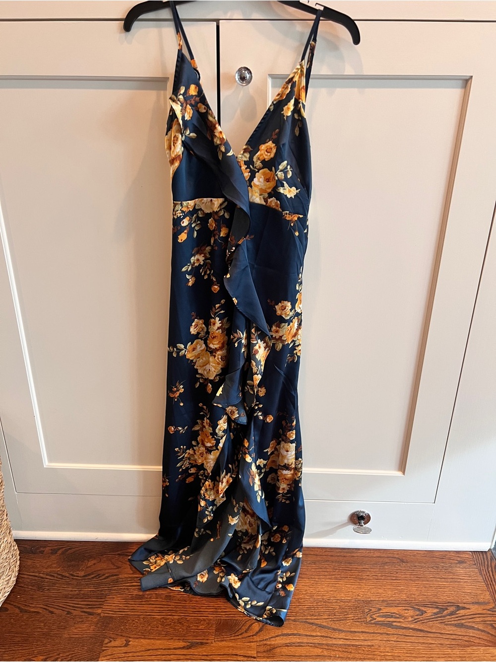 Vici Sarin Floral Ruffle Maxi Dress-small